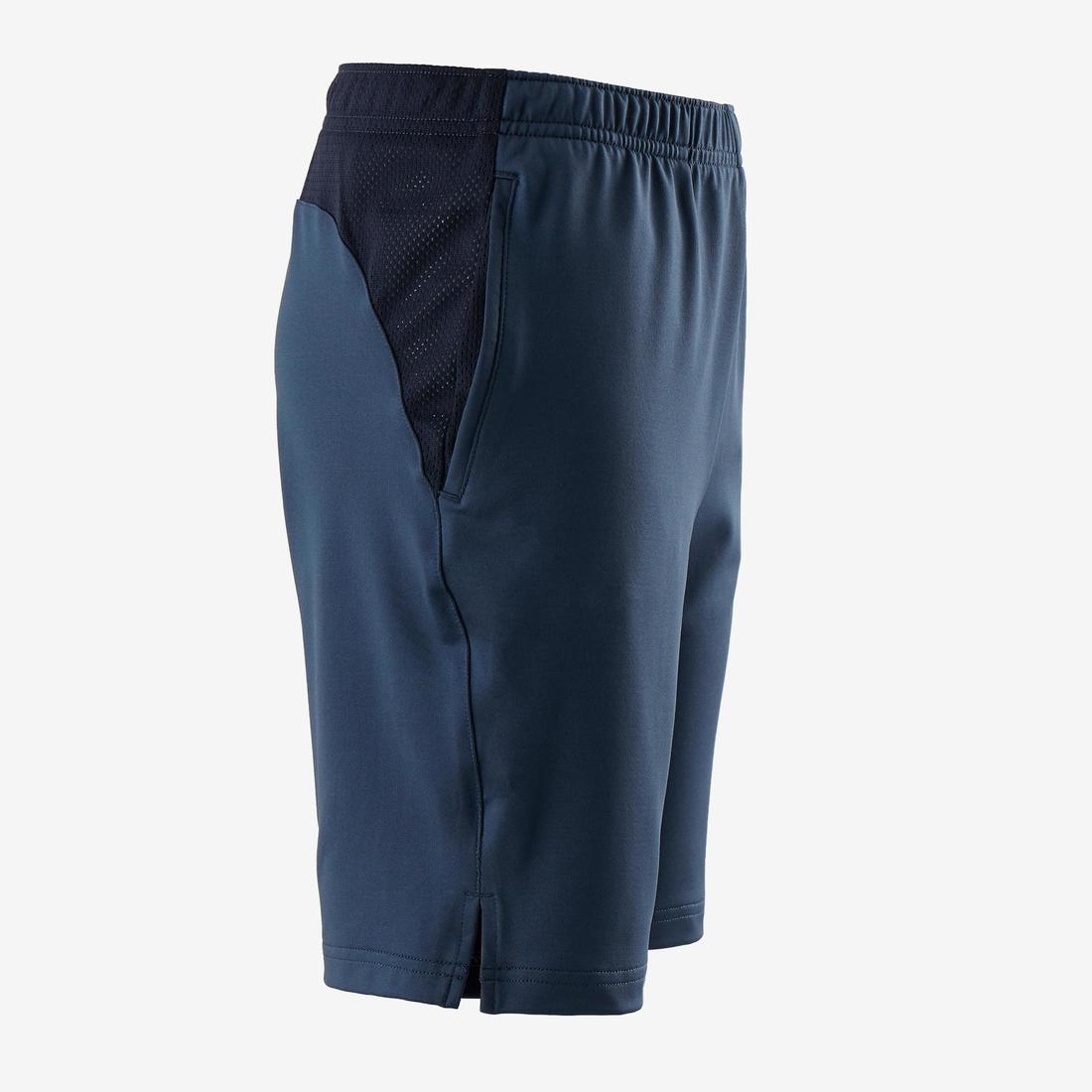 Short synthétique respirant S500 garçon GYM ENFANT bleu