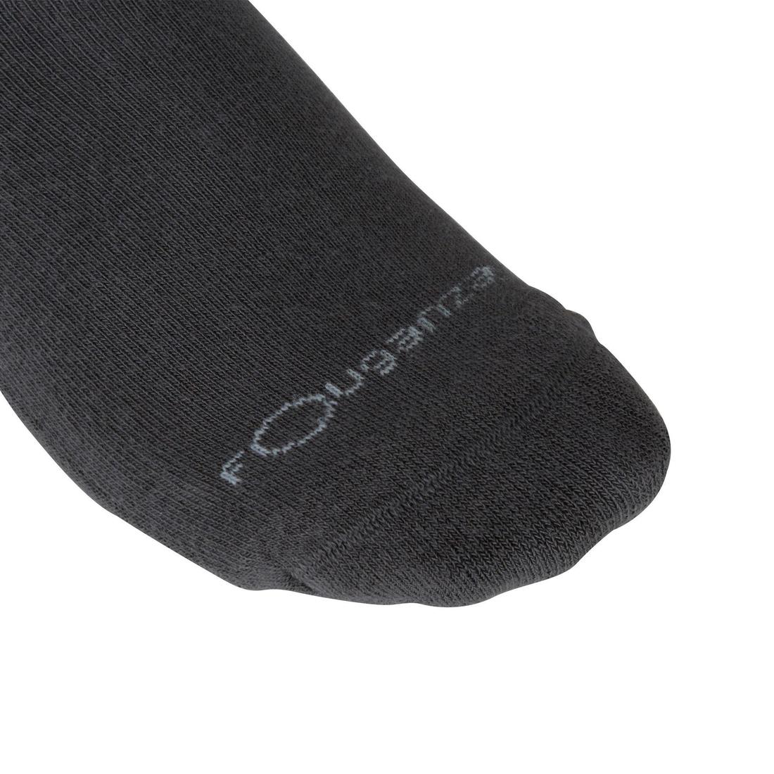 Chaussettes équitation enfant et adulte LOSANGES gris chiné/bleu ciel  X 2 paire