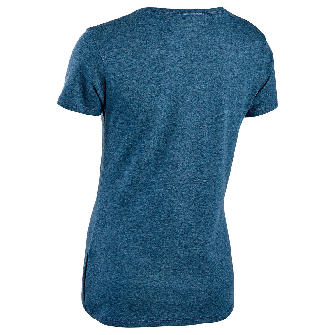 T-Shirt manches courtes régular Gym & Pilates femme bleu chiné