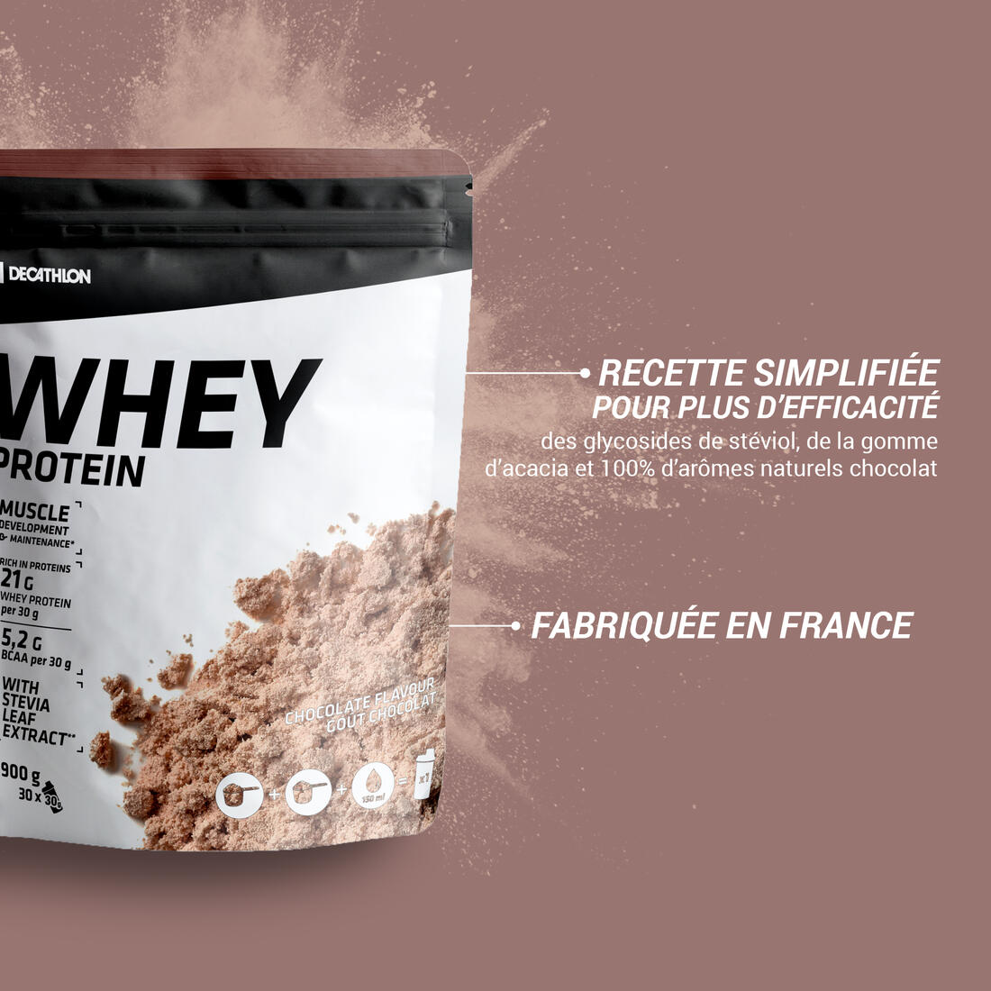 Whey protein chocolat 900g