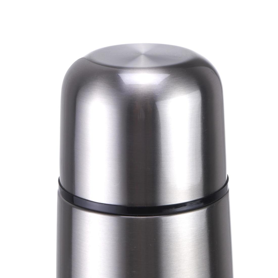 Bouteille isotherme inox 1L avec gobelet pour la randonnée - bleu