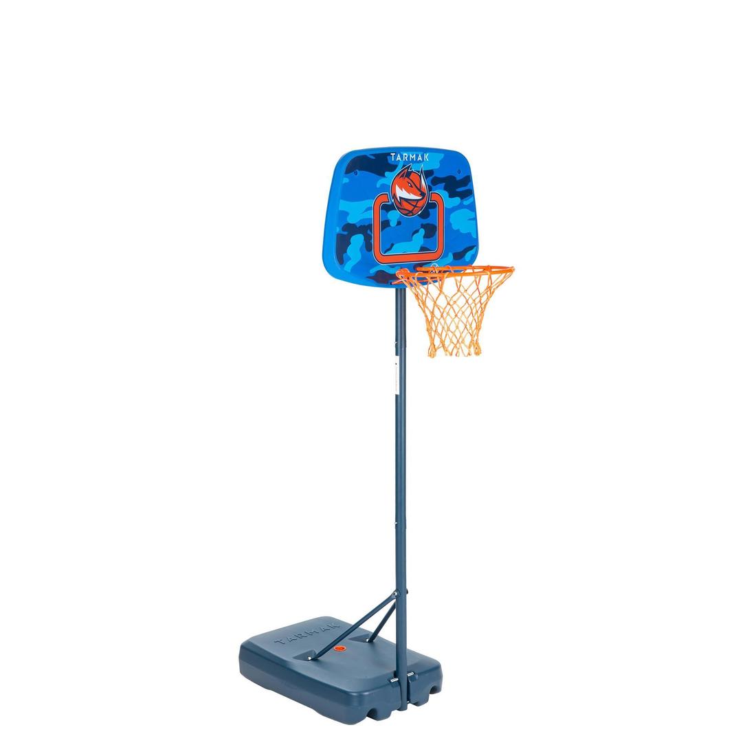 Panier de basket sur pied réglable de 1,30m à 1,60m Enfant - K500 Aniball bleu