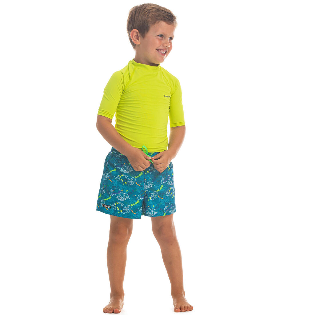 short de bain 100 Kid Rayé