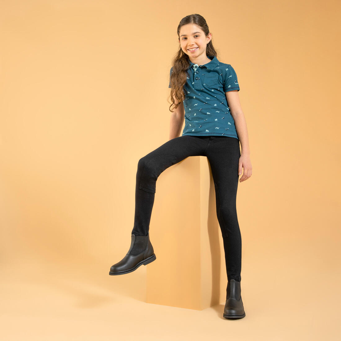 Pantalon équitation enfant 100