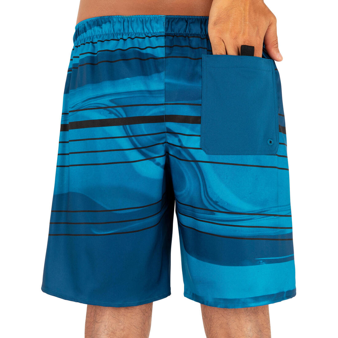 Surf boardshort standard 100 Psychi Jablack