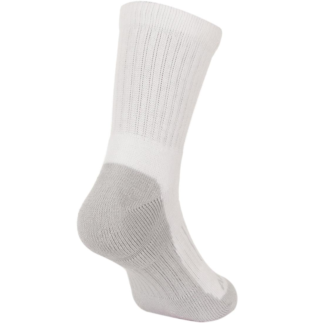 CHAUSSETTES DE SPORT ENFANT HAUTES ARTENGO RS 500 NOIR BLANC GRIS LOT DE 3