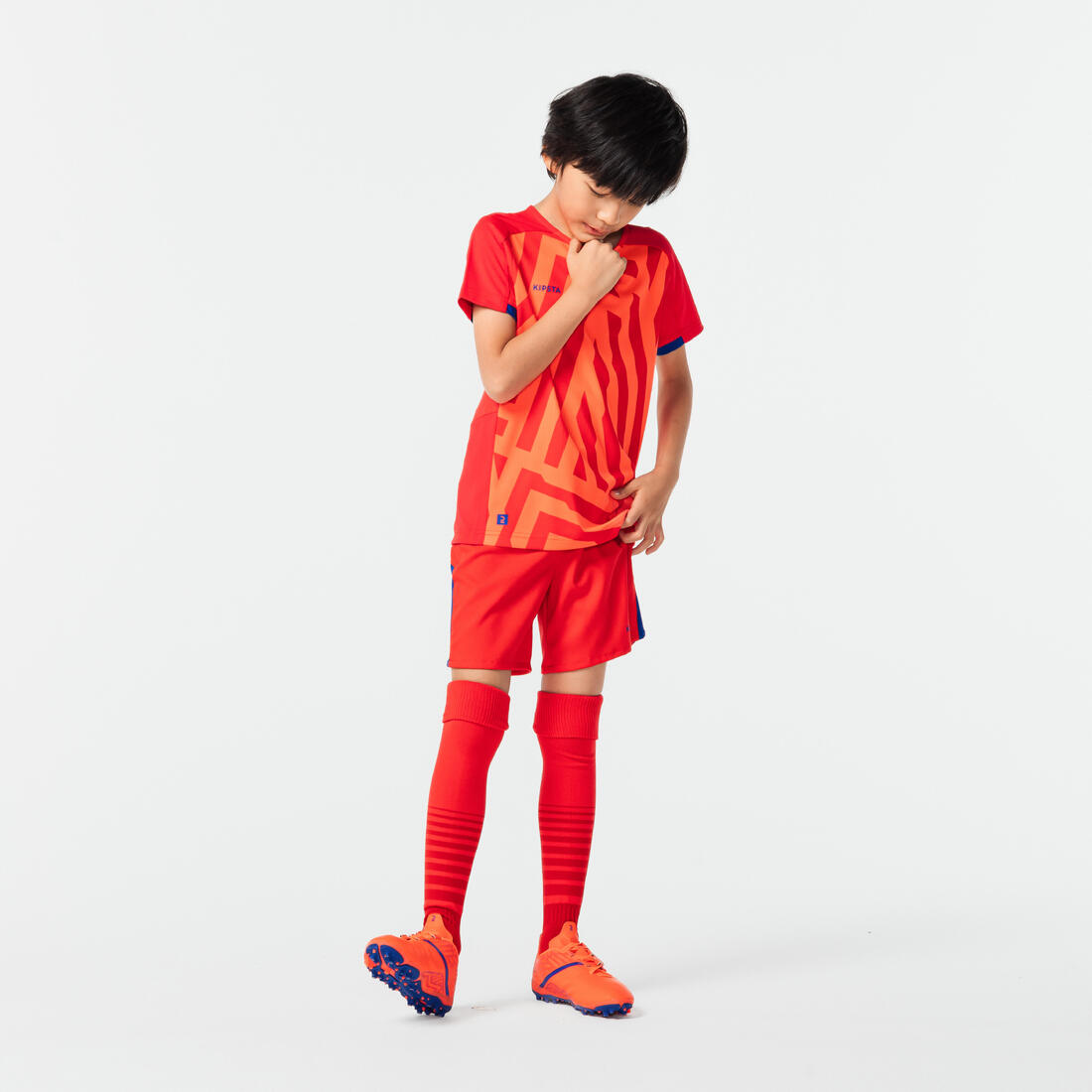 MAILLOT DE FOOTBALL VIRALTO JR AXTON ROUGE ORANGE &