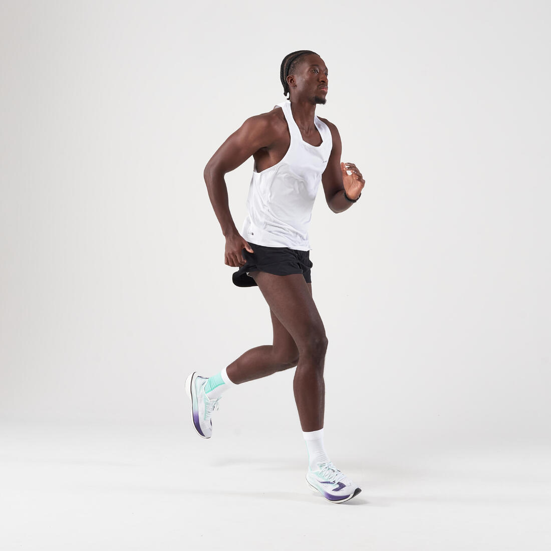 Short de running homme - kiprun run 500 confort split