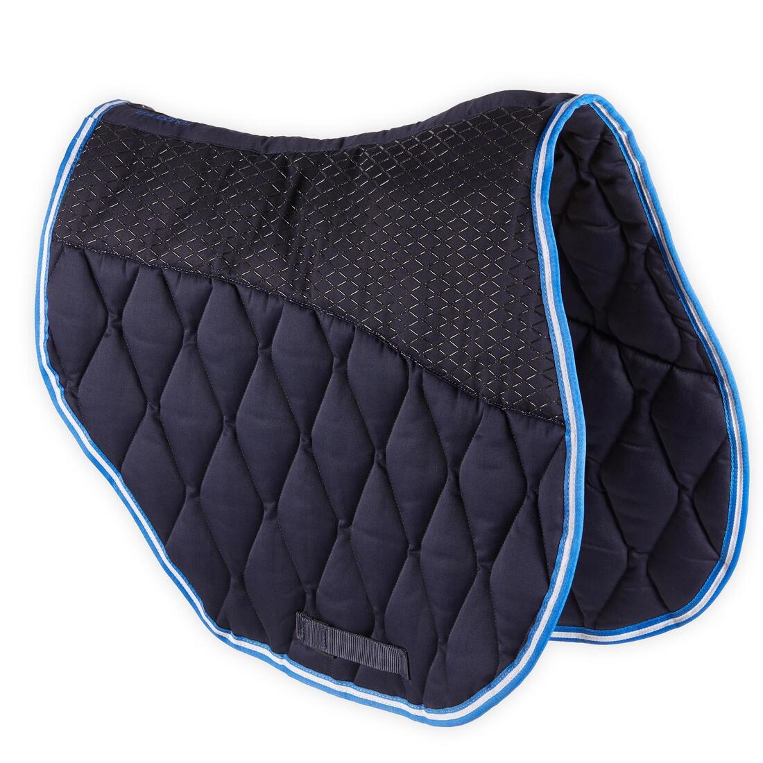 Tapis coupé cheval et poney marine 500