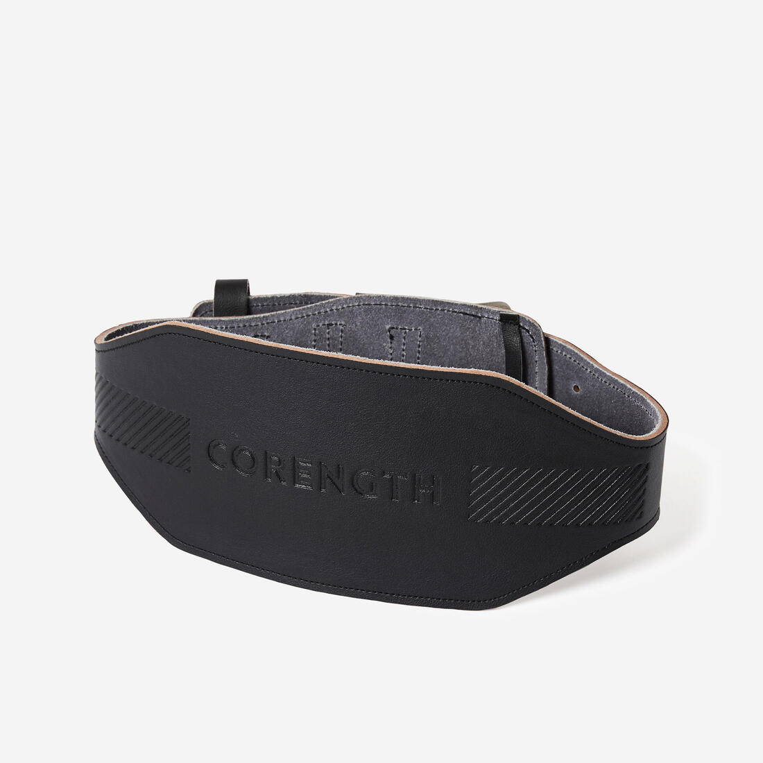 Ceinture lombaire de musculation en cuir noire