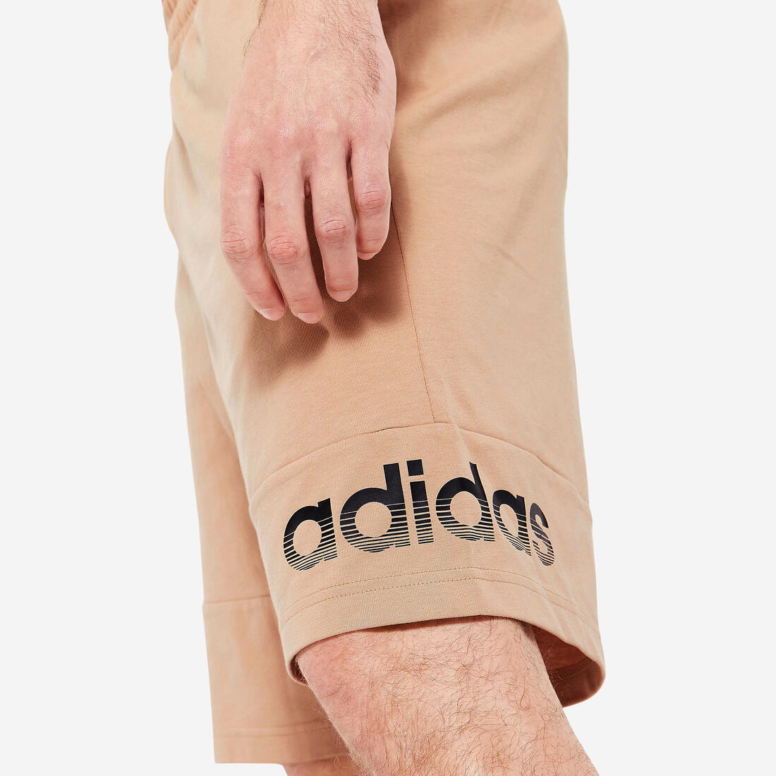 SHORT DE FITNESS SOFT TRAINING ADIDAS HOMME BEIGE