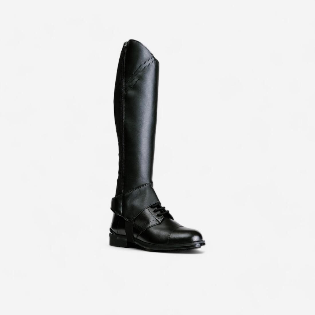 Mini-chaps équitation Adulte - 500 noires