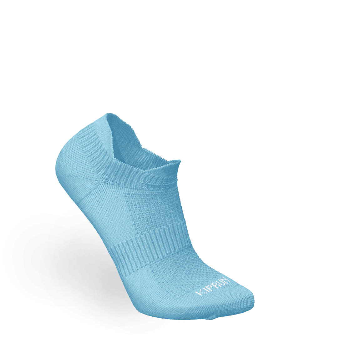 CHAUSSETTES DE RUNNING INVISIBLES RUN500 BLEUES ARDOISE X2