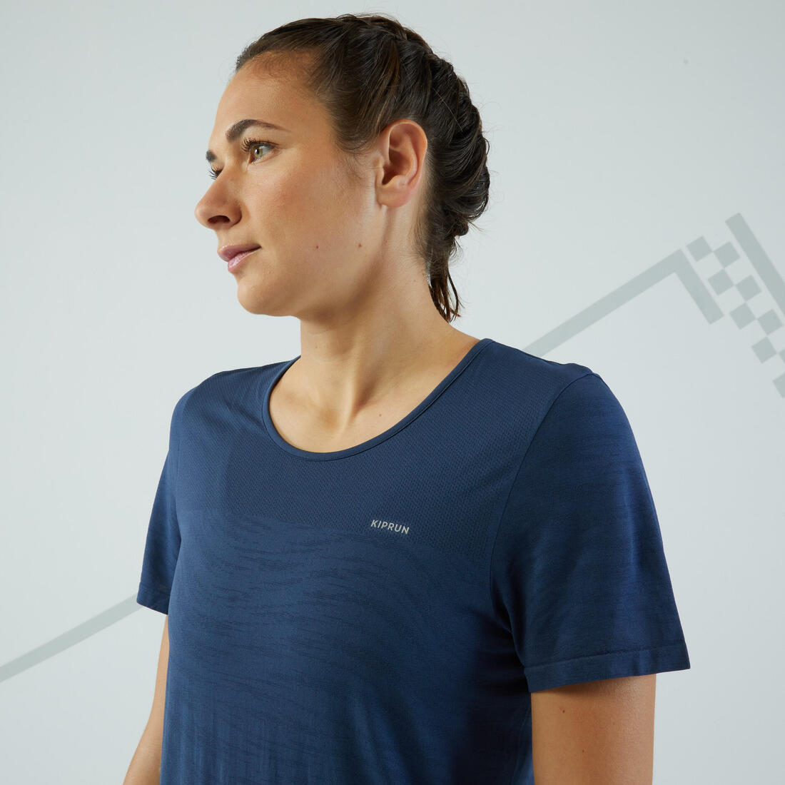 T-shirt running & trail sans couture Femme - KIPRUN Run 500 Confort