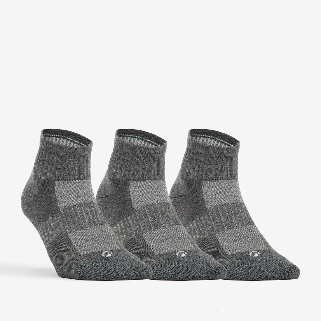 CHAUSSETTES DE SPORT MI-HAUTES ARTENGO RS 500 LOT DE 3