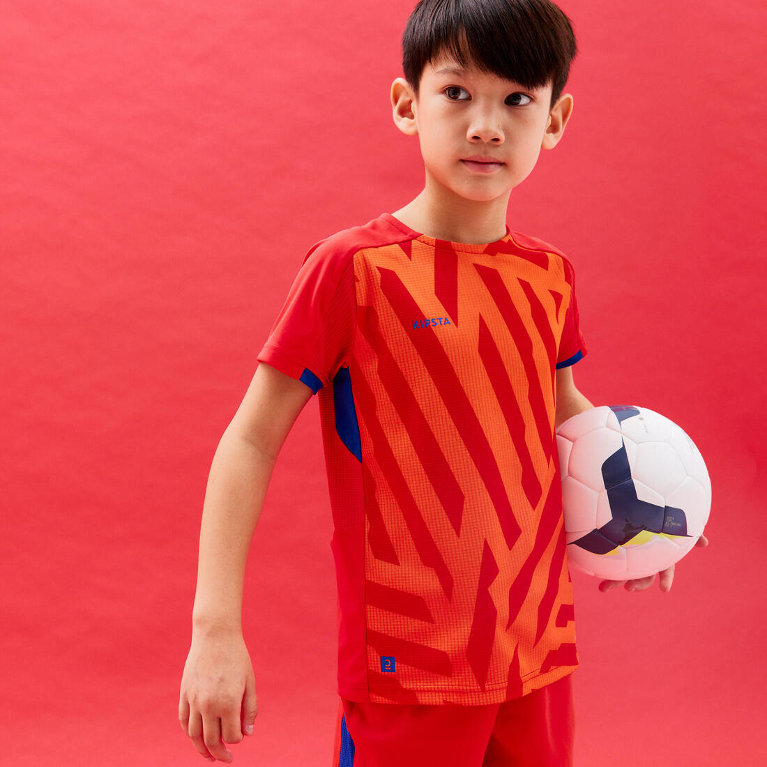 MAILLOT DE FOOTBALL VIRALTO JR AXTON ROUGE ORANGE &