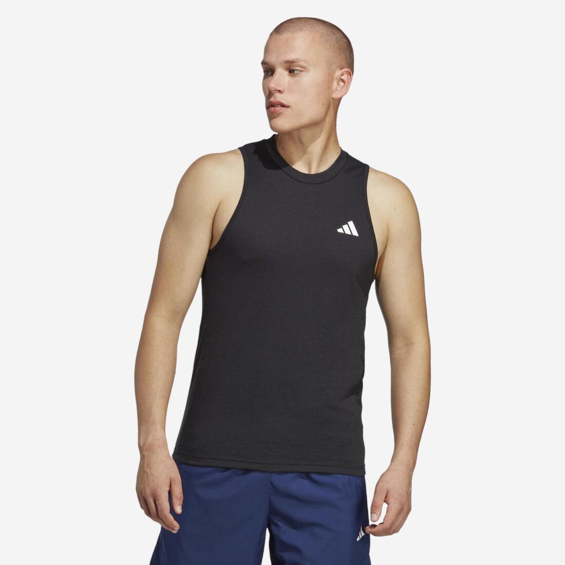 DEBARDEUR DE FITNESS CARDIO ADIDAS HOMME NOIR