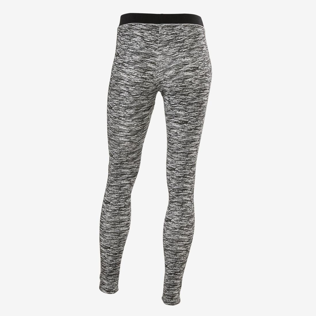 Legging coton respirant 500 fille GYM ENFANT noir imprimé