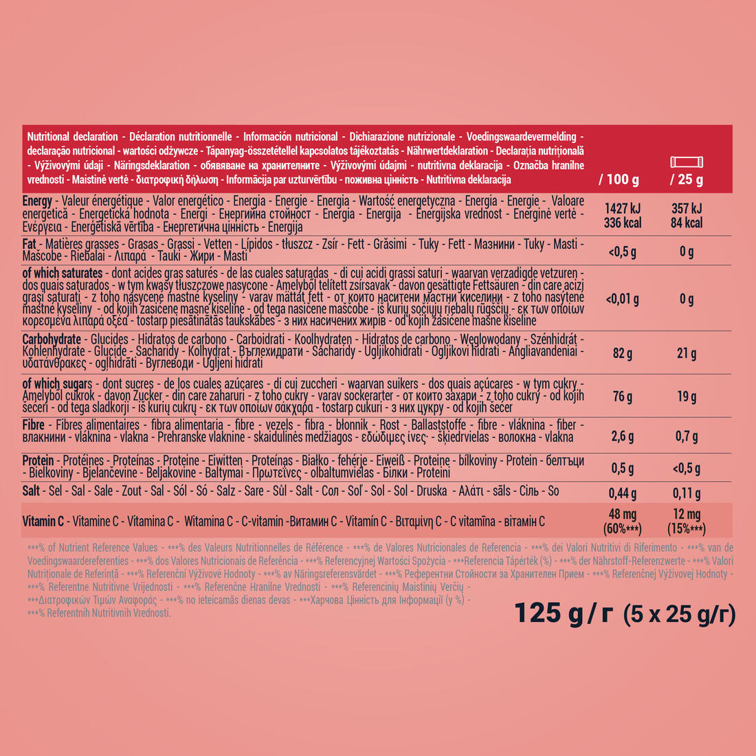 Pâte de fruits énergétique Bio Aptonia Fraise Cranberries 5x25g