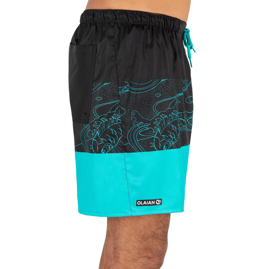 Surf boardshort court 100 Palm Black