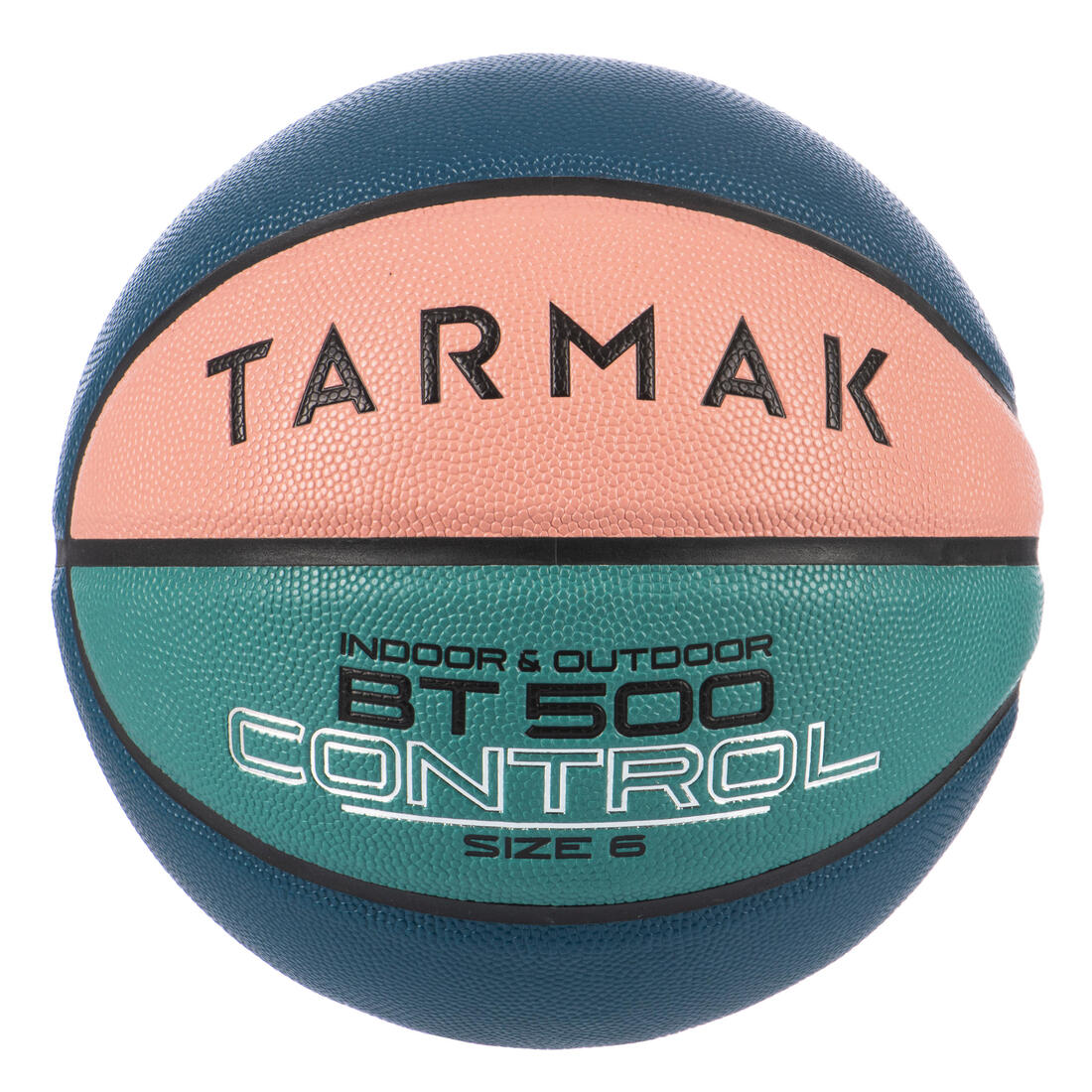 Ballon de basketball taille 6 - BT500 bleu orange