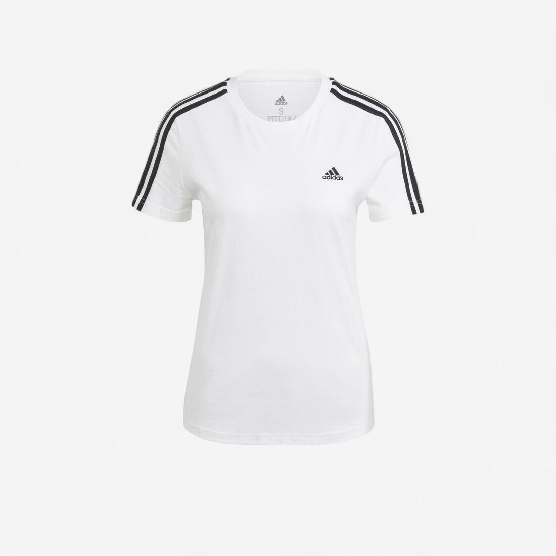 T-SHIRT DE FITNESS SOFT TRAINING ADIDAS FEMME BLANC