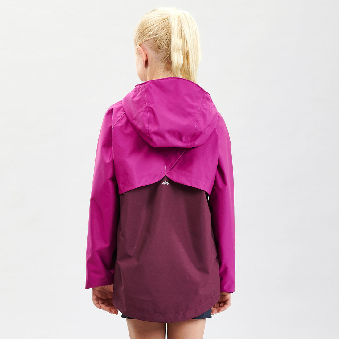 Veste imperméable de randonnée - MH500 violette - enfant 7-15 ans