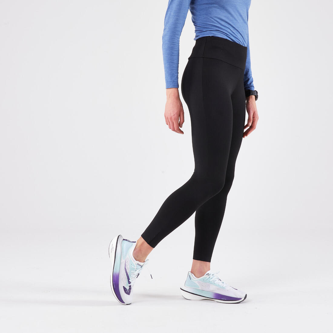 Legging de running chaud femme - KIPRUN Run 100 Warm Noir