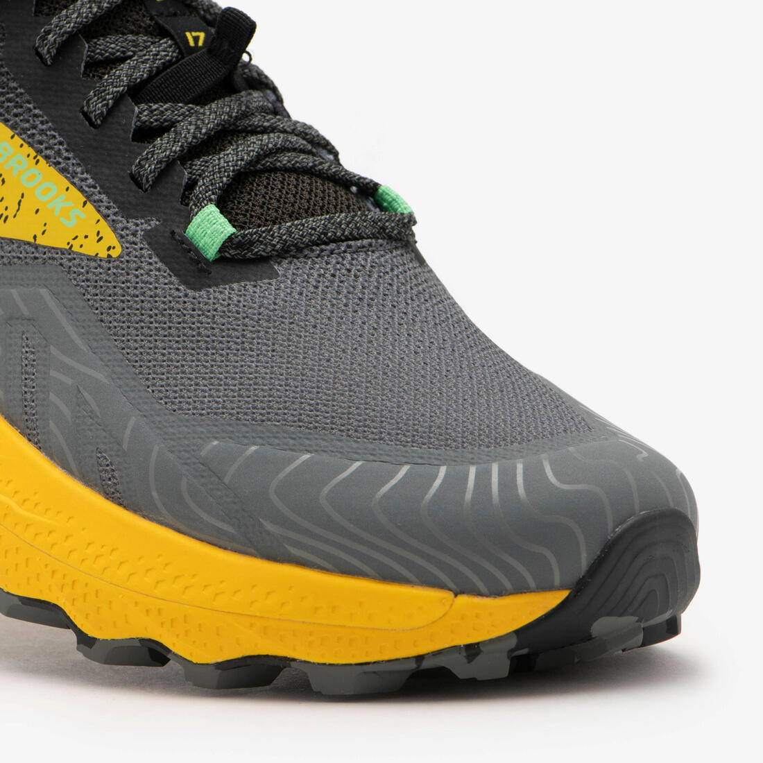 CHAUSSURE DE RUNNING TRAIL HOMME BROOKS RUNNING CASCADIA 17 JAUNE ET GRIS