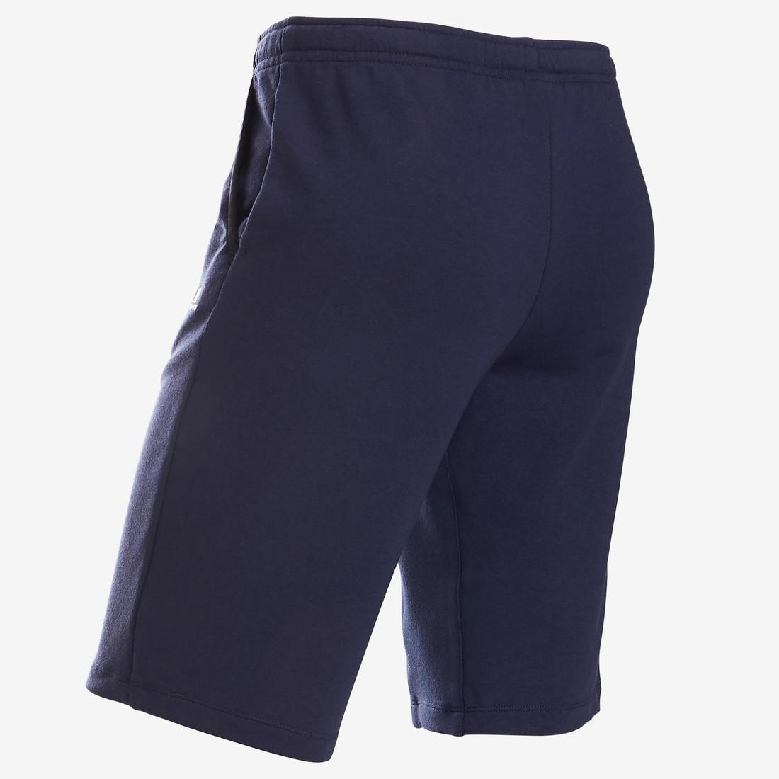 Short coton respirant 500 garçon GYM ENFANT noir