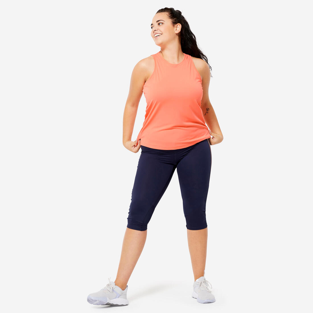 Débardeur de fitness coupe droite femme