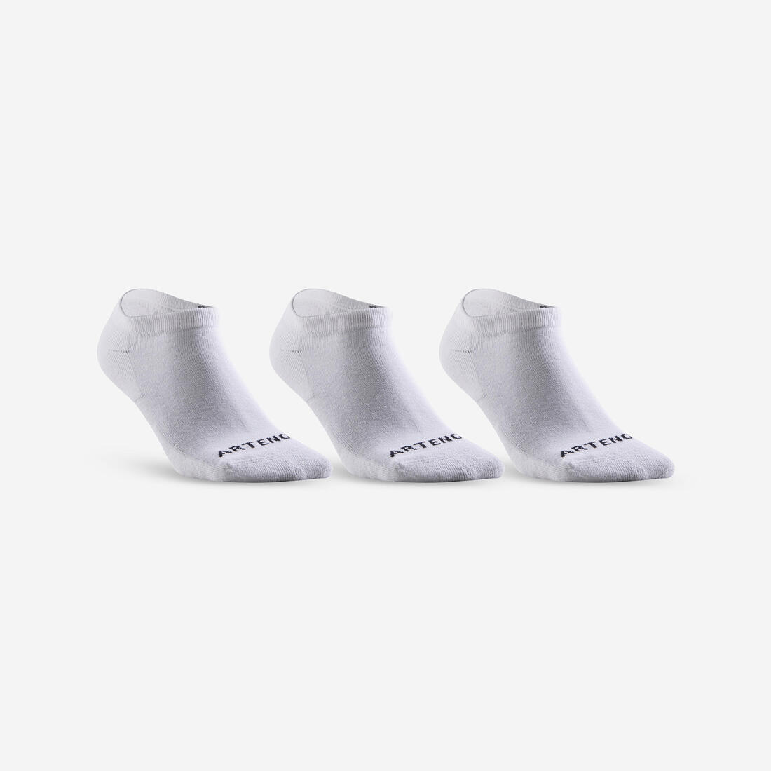 CHAUSSETTES DE TENNIS BASSES RS 100 BLANCHE LOT DE 3