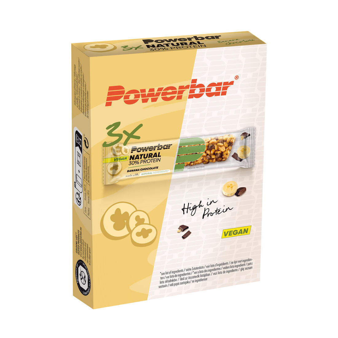 Barre protéinée NATURAL PROTEIN chocolat banane 3x40g