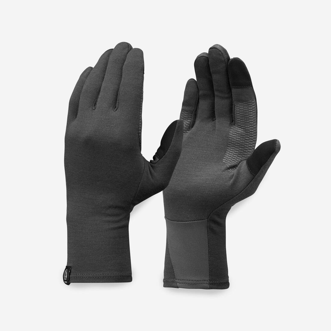 Sous-gants en laine mérinos de trekking montagne - MT500 - adulte