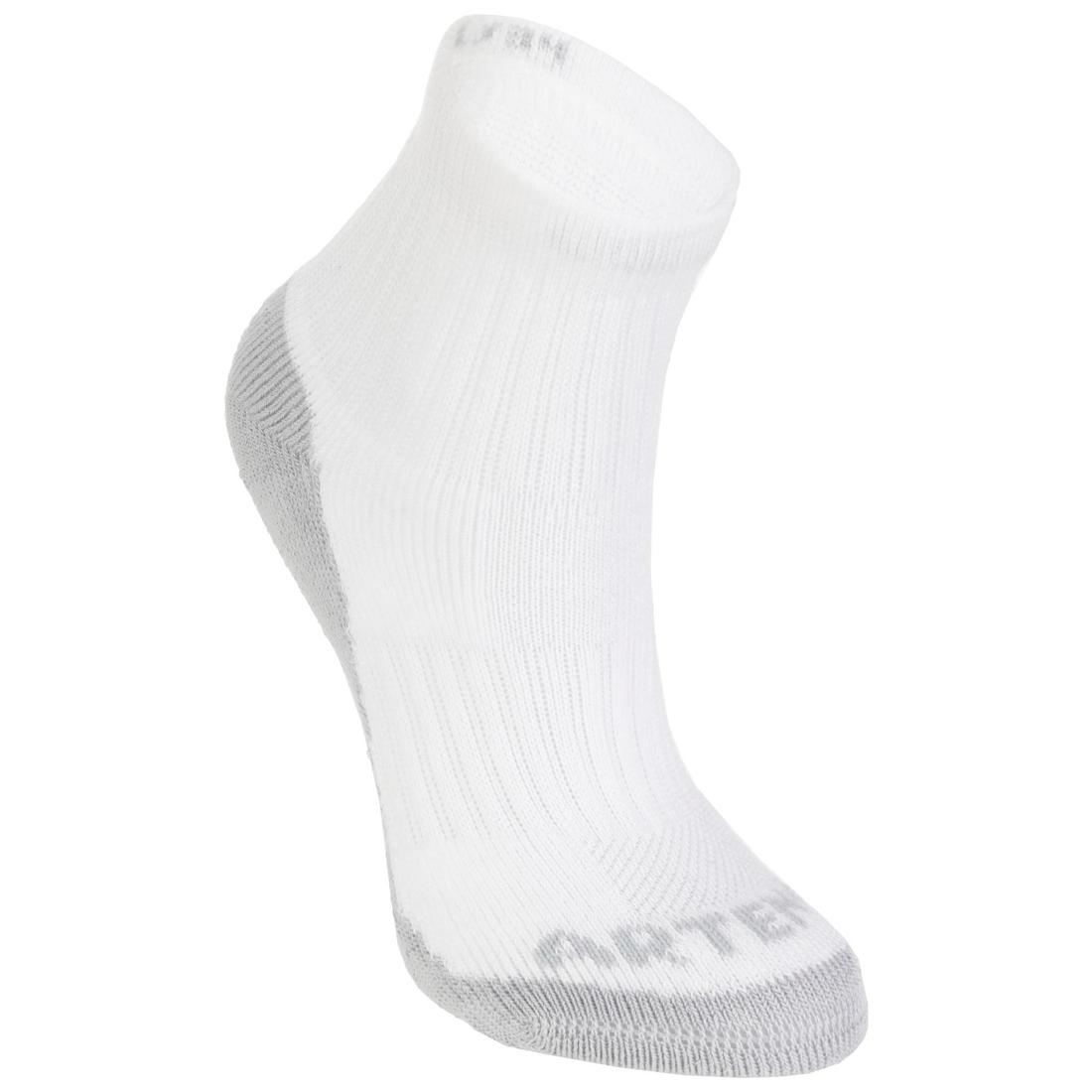 CHAUSSETTES DE SPORT ENFANT MI-HAUTES ARTENGO RS 500 LOT DE 3