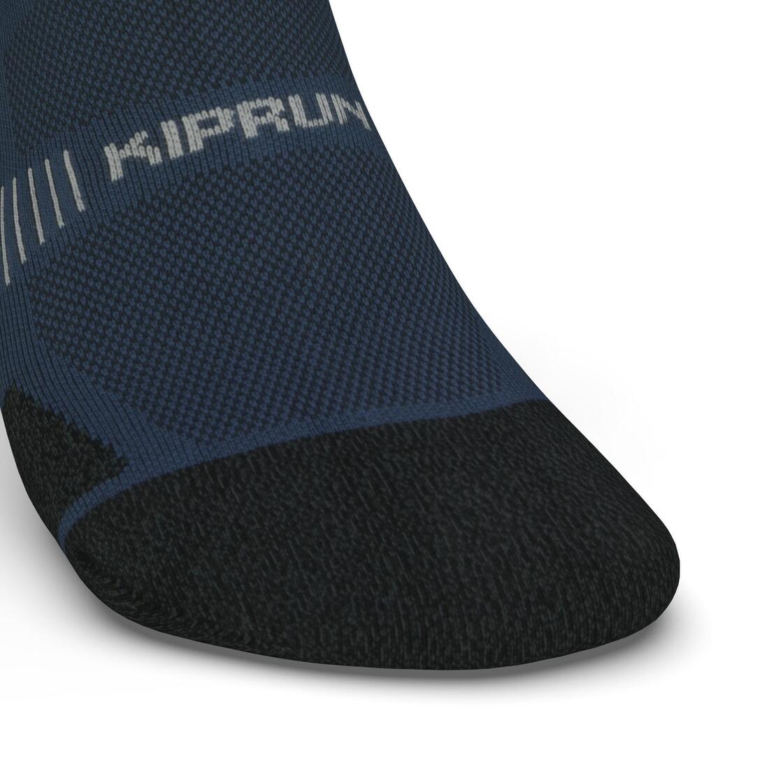 CHAUSSETTES DE RUNNING RUN900 FINES MID BLEUES ARDOISES