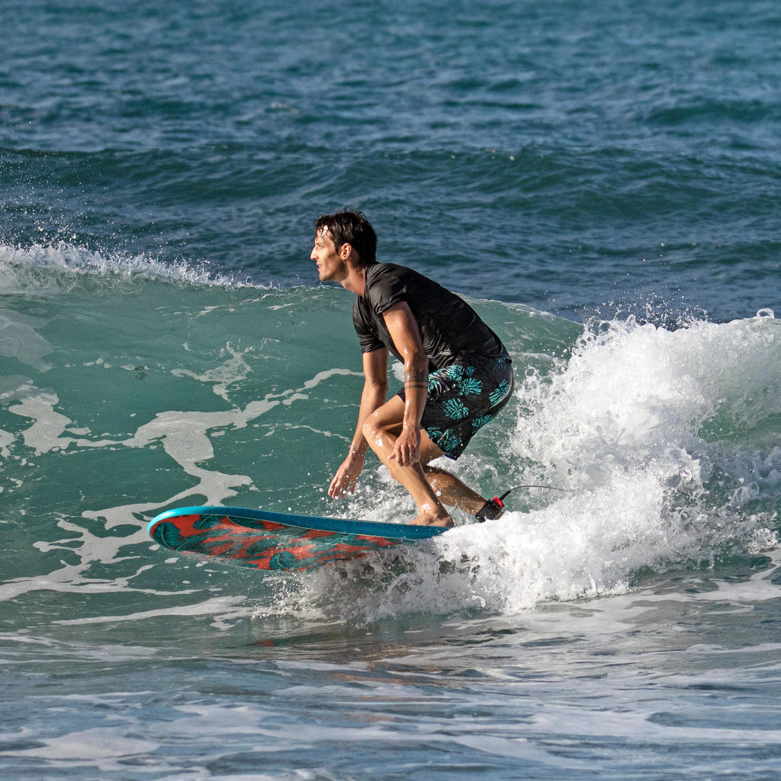 Surf boardshort court 100 Palm Black