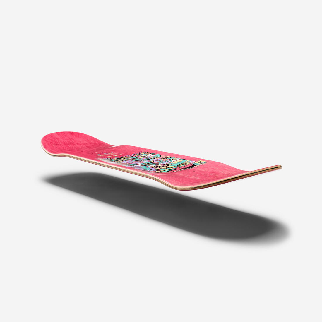 PLANCHE DE SKATE ERABLE DK500 POPSICLE TAILLE 8". GRAPHISME PAR QUENTIN CAILLAT