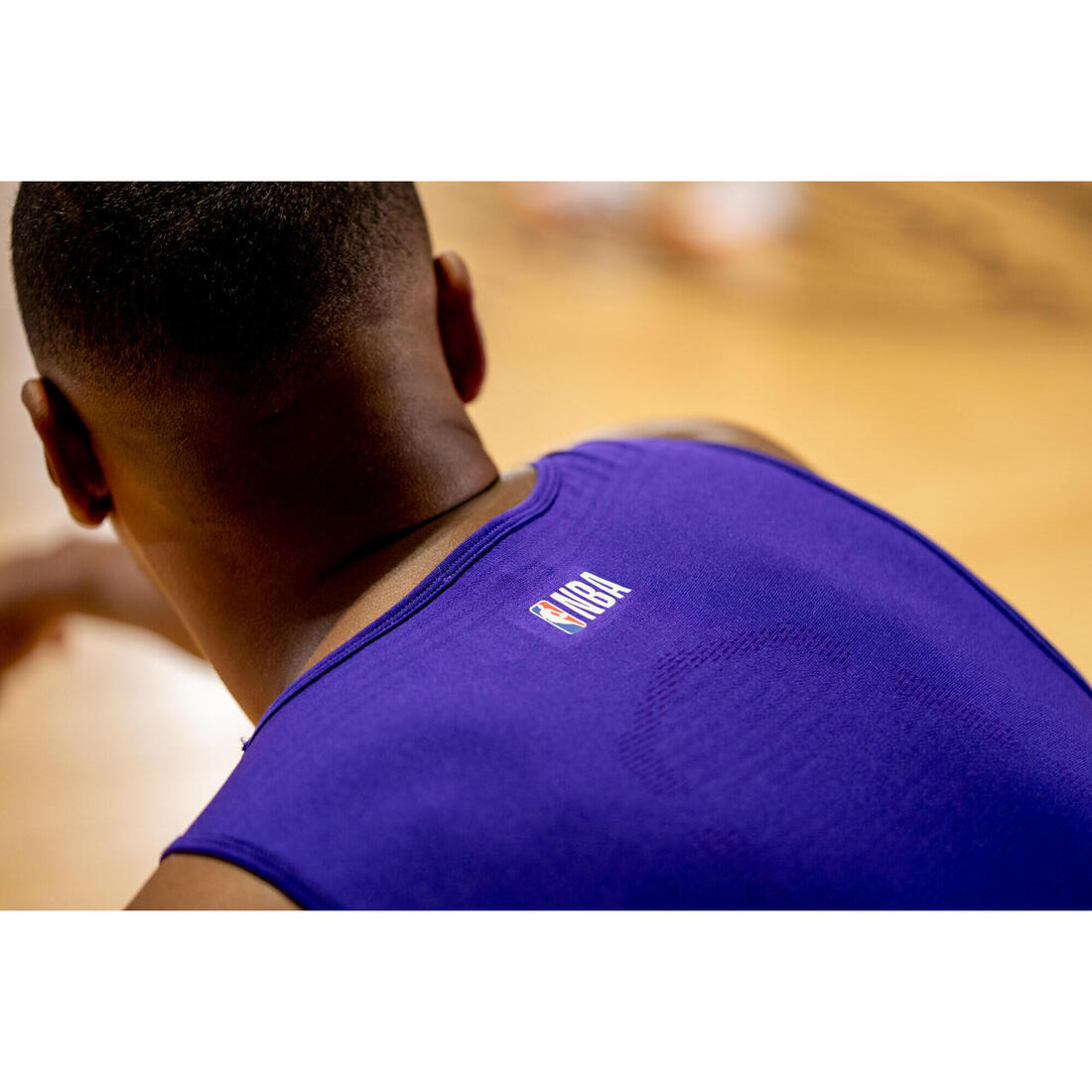 SOUS MAILLOT BASKETBALL COUPE SLIM HOMME UT500 NOIR LOS ANGELES LAKERS NBA