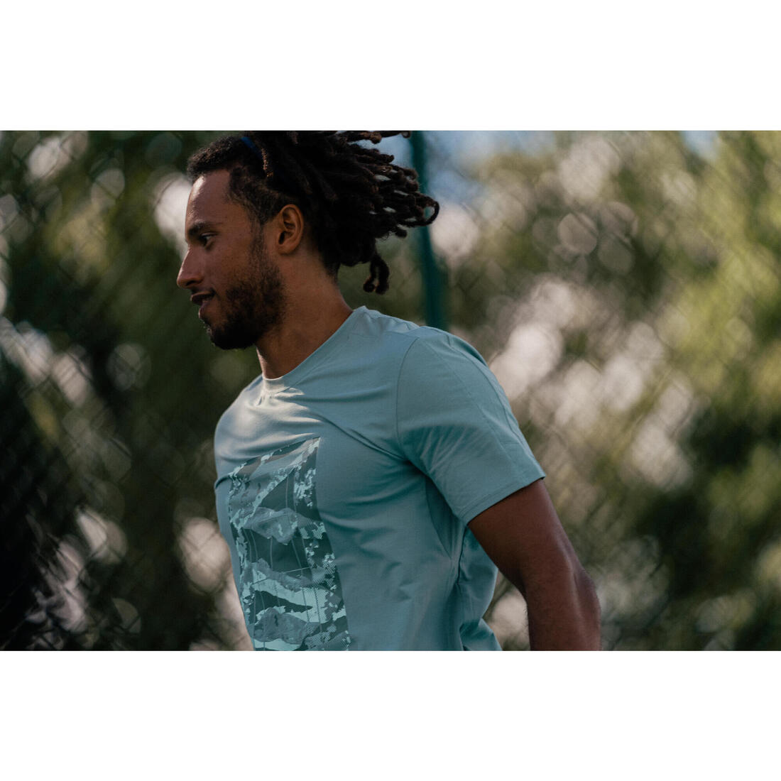 T-shirt de tennis homme - tts soft blanc cassé