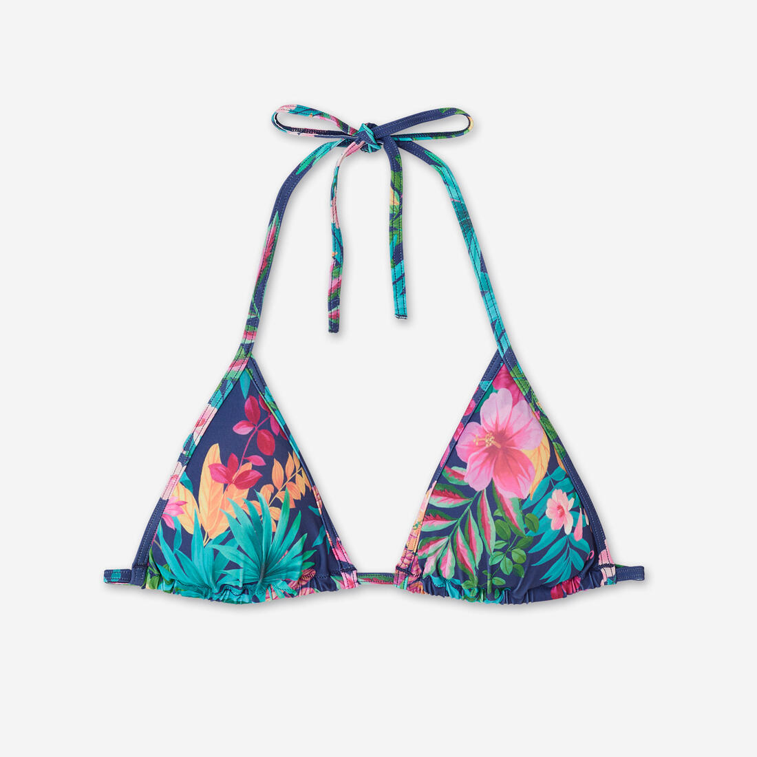Haut de maillot de bain femme triangle coulissant avec coques mae graphiti