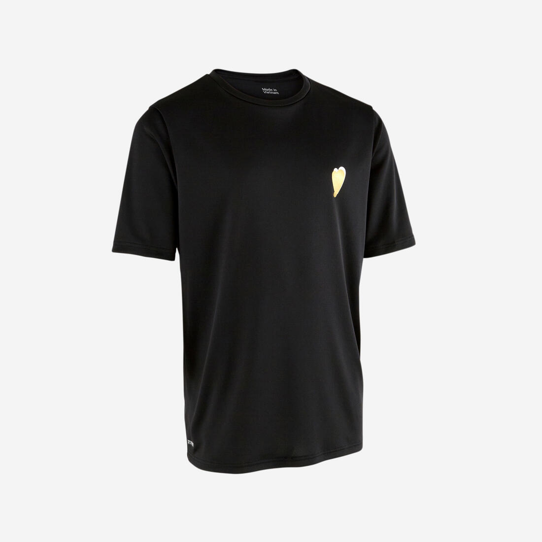 T-shirt anti UV manches courtes surf Junior - 100 blanc noir skate