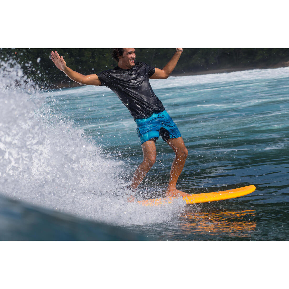 Planche de surf mousse 6' - 500 jaune
