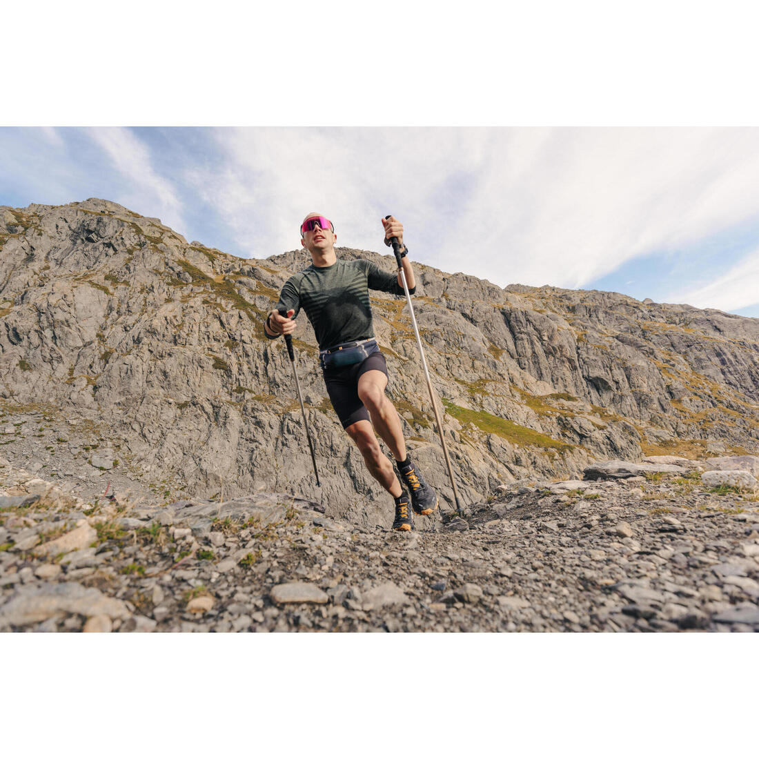 BÂTONS TRAIL RUNNING PLIABLES ALUMINIUM 3 BRINS