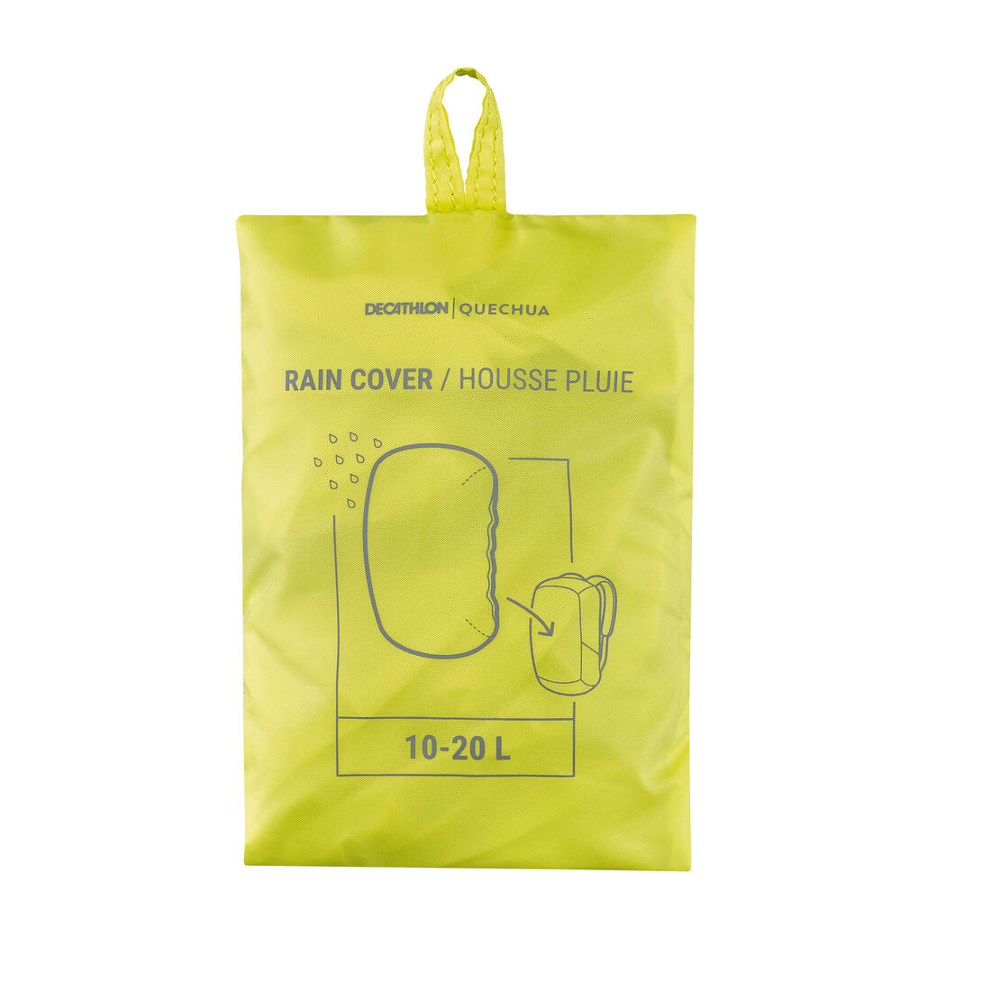 Housse de pluie pour sac à dos de randonnée 10-20L, vert