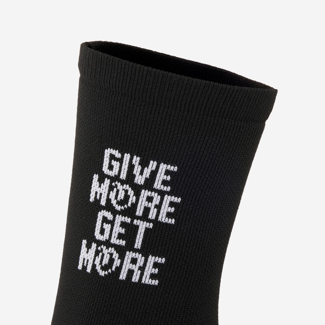 Chaussettes de fitness mi-mollet x5, noir imprimé