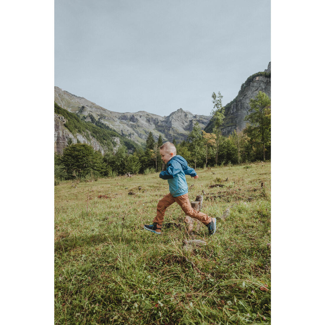 Chaussures de randonnée enfant avec scratch - NH500 MID GRISE - 28 AU 34