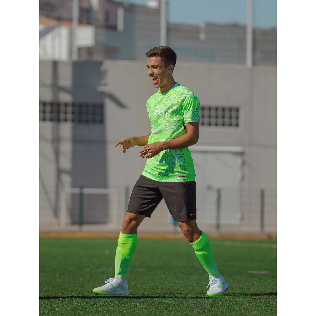 MAILLOT DE FOOTBALL ADULTE MANCHES COURTES VIRALTO TOPO ROSE FLUO &
