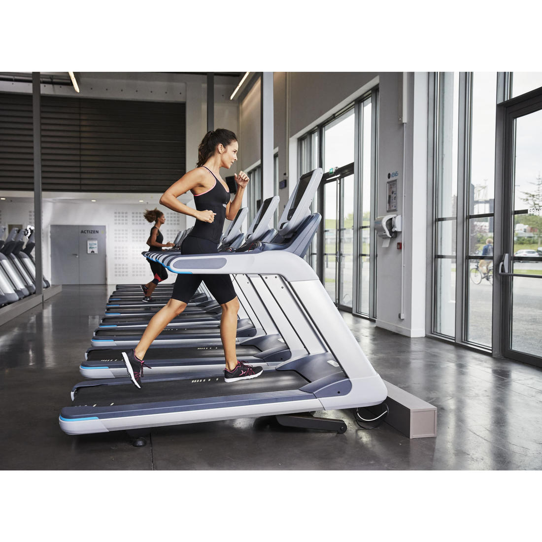Ceinture de sudation fitness cardio noire
