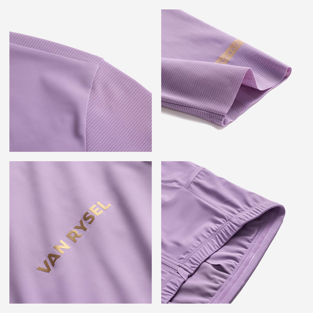 Maillot manches courtes de vélo route longue distance unisexe, EDR ULTRA